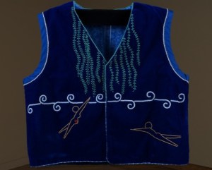 aacimooni iihkwiliaakani - "Story Vest" called Emergence by the Myaamia artist Katrina Mitten