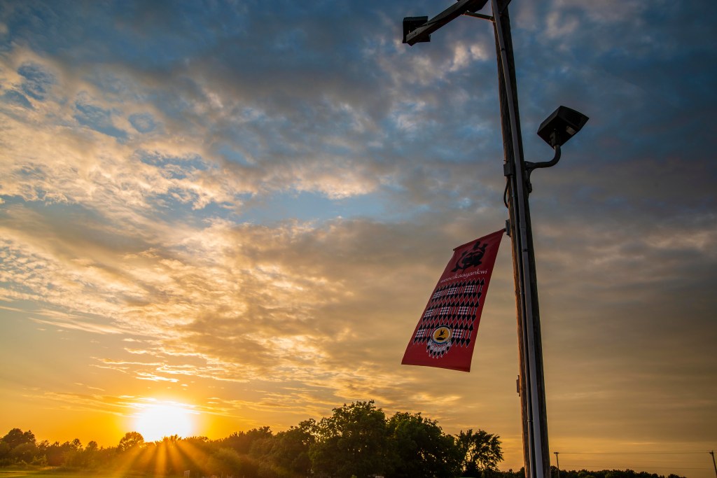 Sunset at PowWow Grounds in Miami, OK