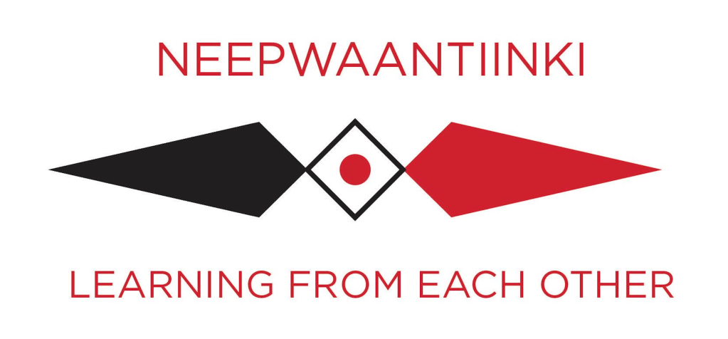 The Myaamia Heritage Logo with the phrase "neepwaantiinki"