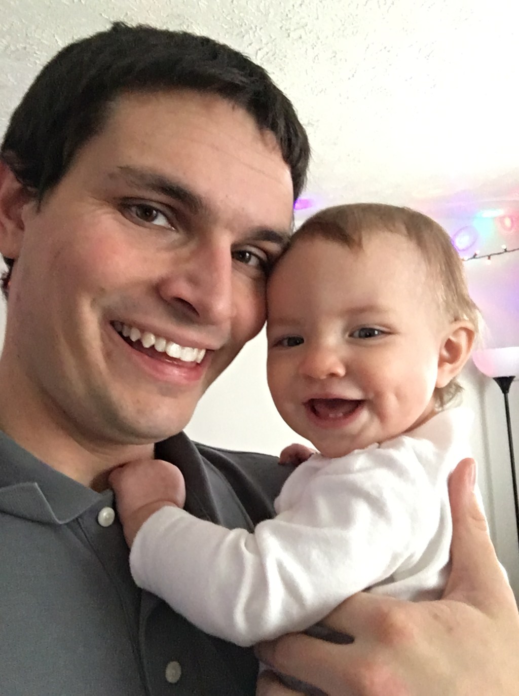 Jonathan Fox and his daughter, Seenseewia, in 2017.