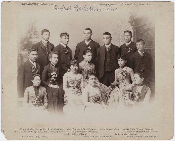 Students of the Carlisle Indian School class of 1889