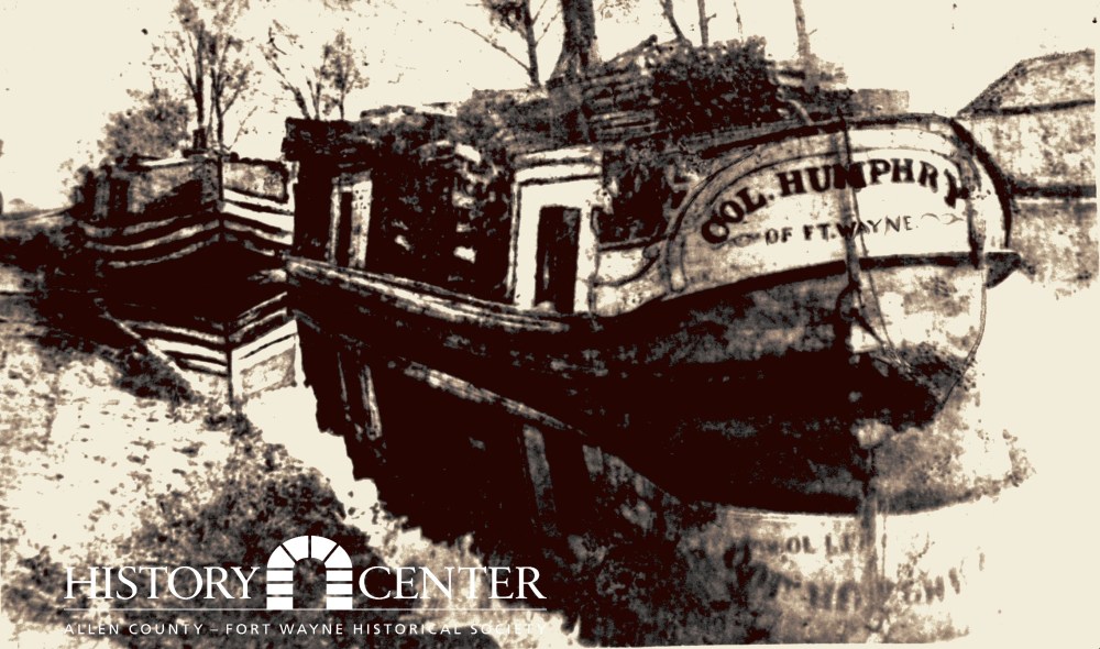 A canal boat similar to those that would have been used during Removal