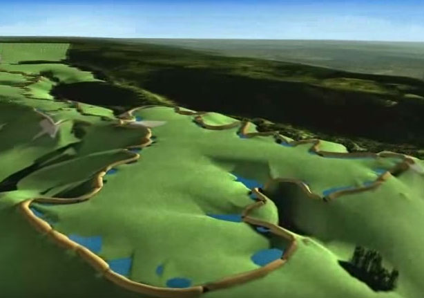 Virtual reconstruction of Fort Ancient Hilltop Enclosure Earthwork, Warren County Ohio
