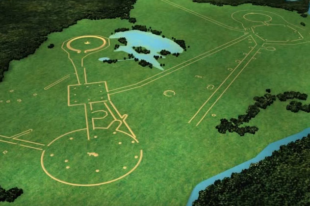 Virtual reconstruction of Newark Earthworks, Licking County Ohio