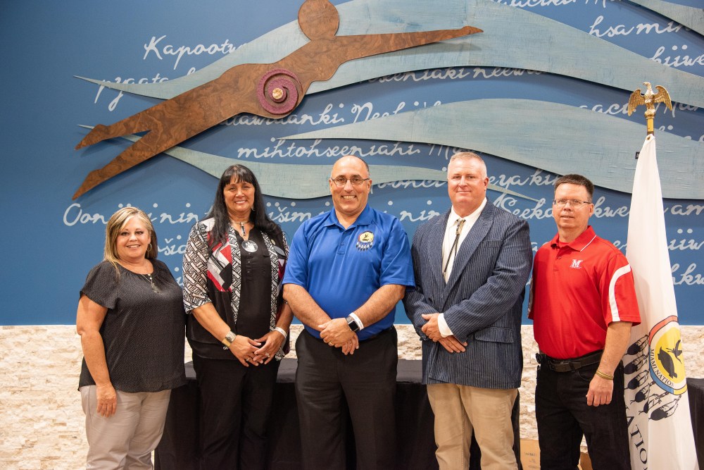 The elected members of the 2021 Miami Tribe of Oklahoma Business Committee