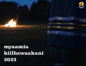 Cover image of the 2023 myaamia kiilhswaakani 'Myaamia Lunar Calendar'