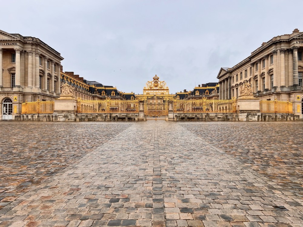 The gates of the Palace of Versailles