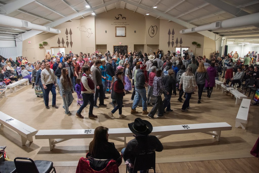 Stomp Dancing in the council house