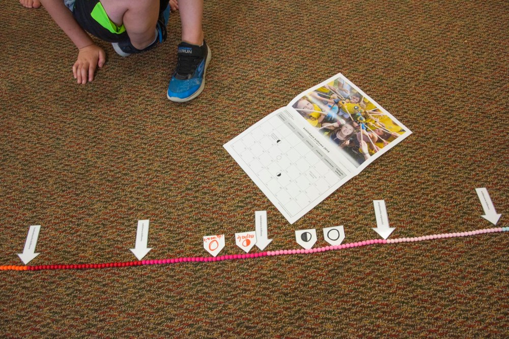 A beaded cord representing the seasonsq