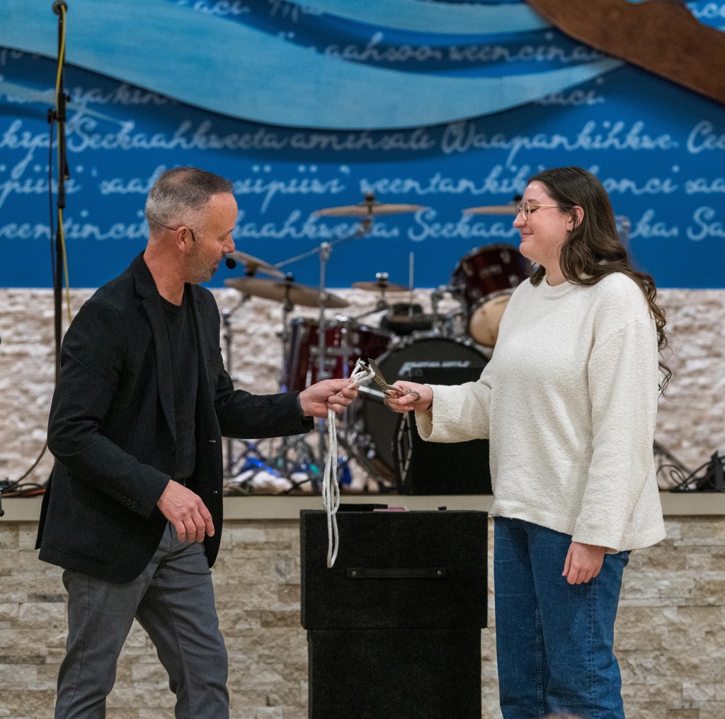 The magician performs an illusion