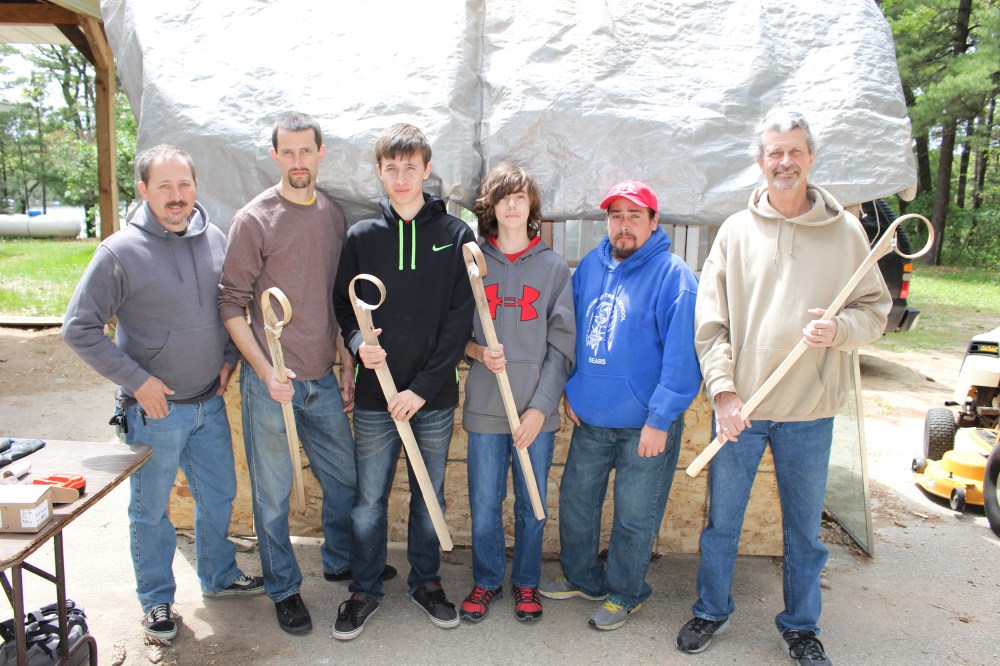 Stick making on the Menominee Nation reservation