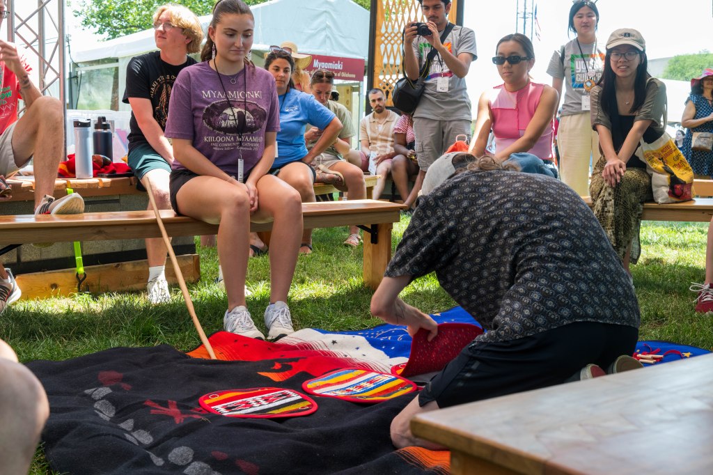 Moccasin game at Folklife