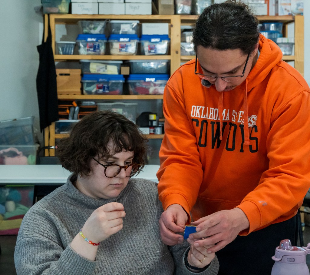 Jacey and Caleb at workshop