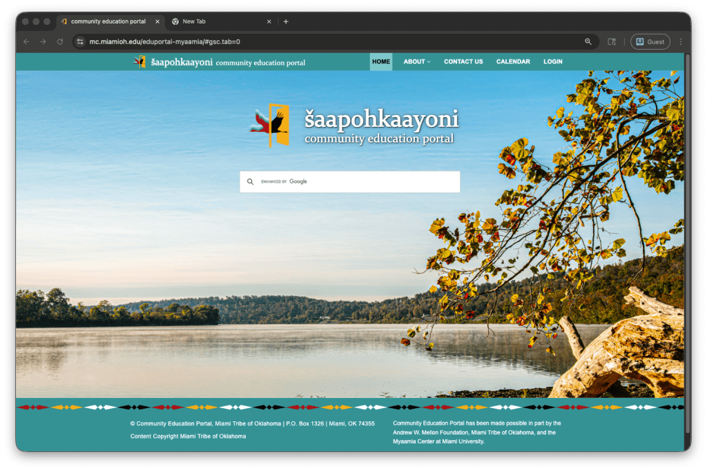 New Look, New Tools, and New Collections on the Myaamia Education&nbsp;Portal