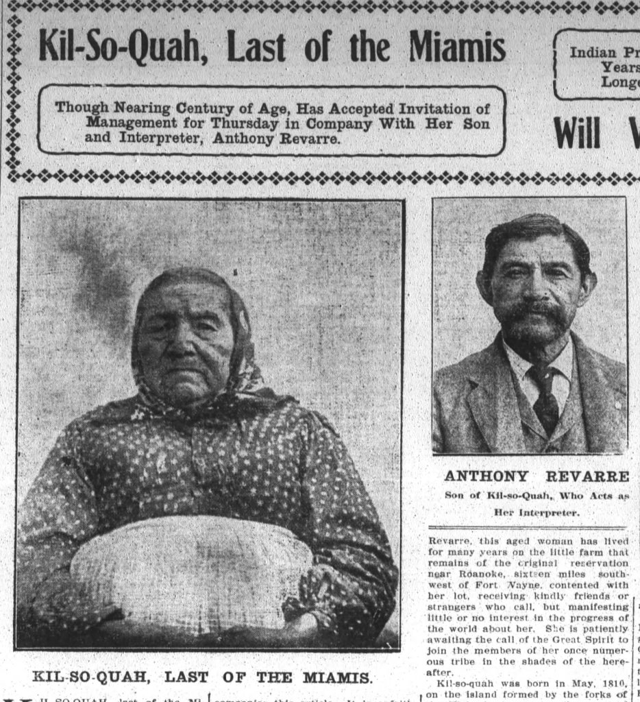 Kil-So-Quah, Last of the Miamis article