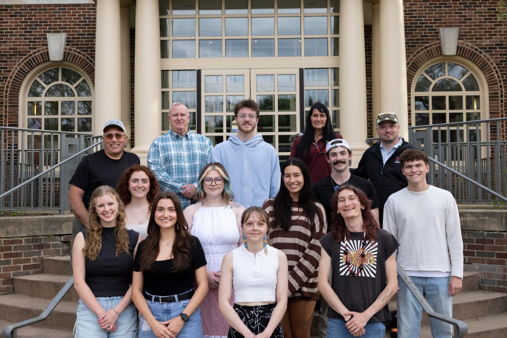 Students with Miami Tribe business committee