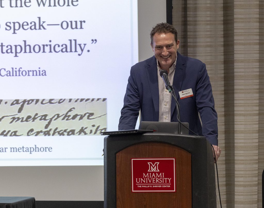 Shriver at Myaamiaki Conference